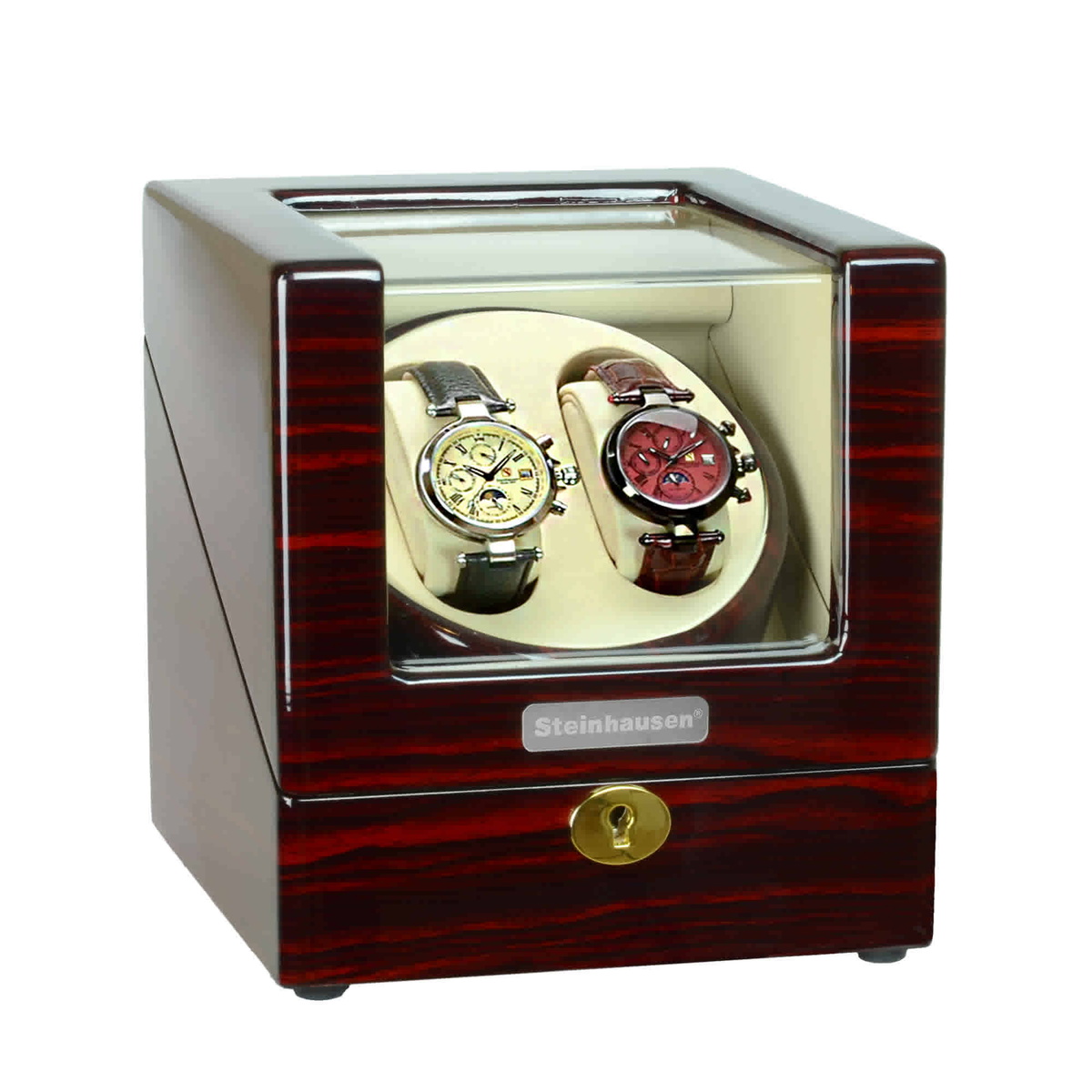 Steinhausen Heritage Cherrywood Double Watch Winder SW1901
