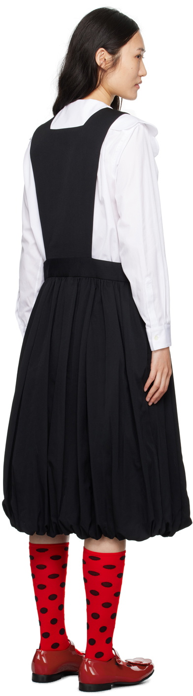 Comme des Garçons Girl Black Overall Midi Dress