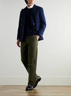 Polo Ralph Lauren - Double-Breasted Cotton-Blend Twill Blazer - Blue