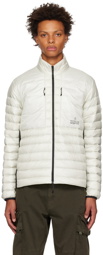 Moncler White Jovet Down Jacket