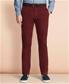 Brooks Brothers Men's Garment-Dyed Stretch Chinos | Burgundy