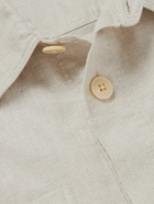 Oliver Spencer - Treviscoe Linen and Cotton-Blend Shirt - Neutrals