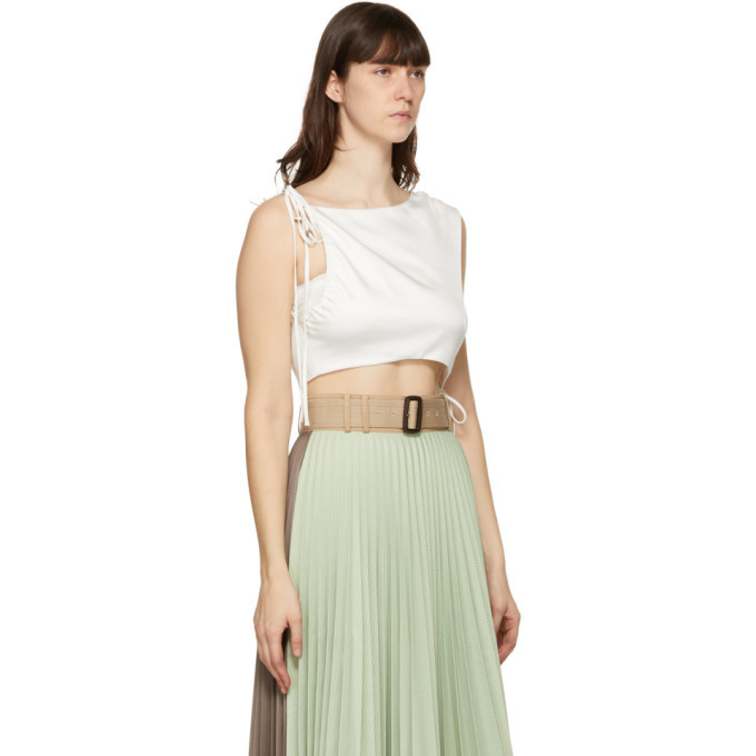 Andersson Bell White Drape String Sofie Tank Top Andersson Bell