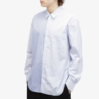 Comme des Garçons Homme Men's Multi Stripe Shirt in White/Sax/Navy