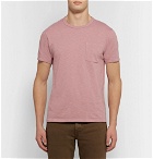 J.Crew - Slim-Fit Garment-Dyed Slub Cotton-Jersey T-Shirt - Men - Baby pink