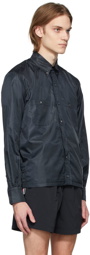 Thom Browne Navy Mesh & Ripstop Jacket