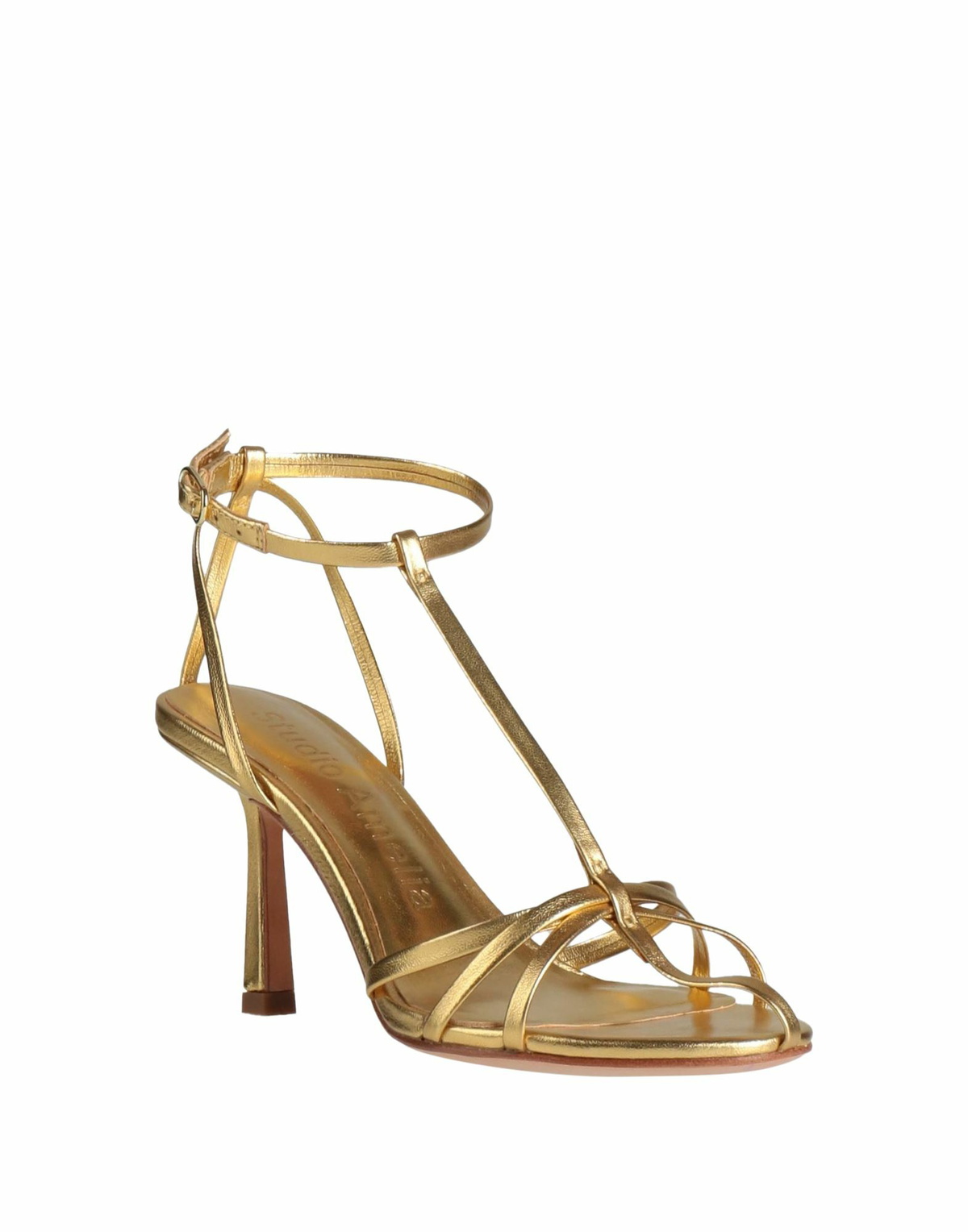 Studio Amelia Womens Sandals in Gold