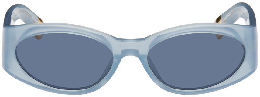JACQUEMUS Blue 'Les Lunettes Ovalo' Sunglasses Jacquemus