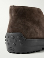 Tod's - Logo-Debossed Suede Chukka Boots - Brown