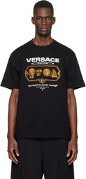Versace Black Compact Cotton-Jersey T-shirt