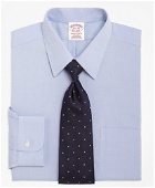 Brooks Brothers Men's Traditional Extra-Relaxed-Fit Dress Shirt, Non-Iron Point Collar | Light Blue