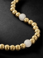 PATTARAPHAN - Tri Anya Baby Cycle 14-Karat Gold Moonstone Bracelet
