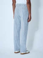 Noah Seersucker Belted Single-Pleat Pants