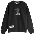 Men's AAPE Camo Ice Hockey Sweatshirt in Black