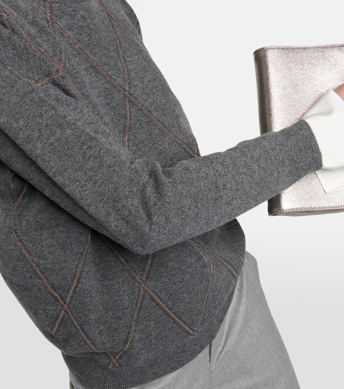 Brunello Cucinelli Sequined wool and cashmere sweater