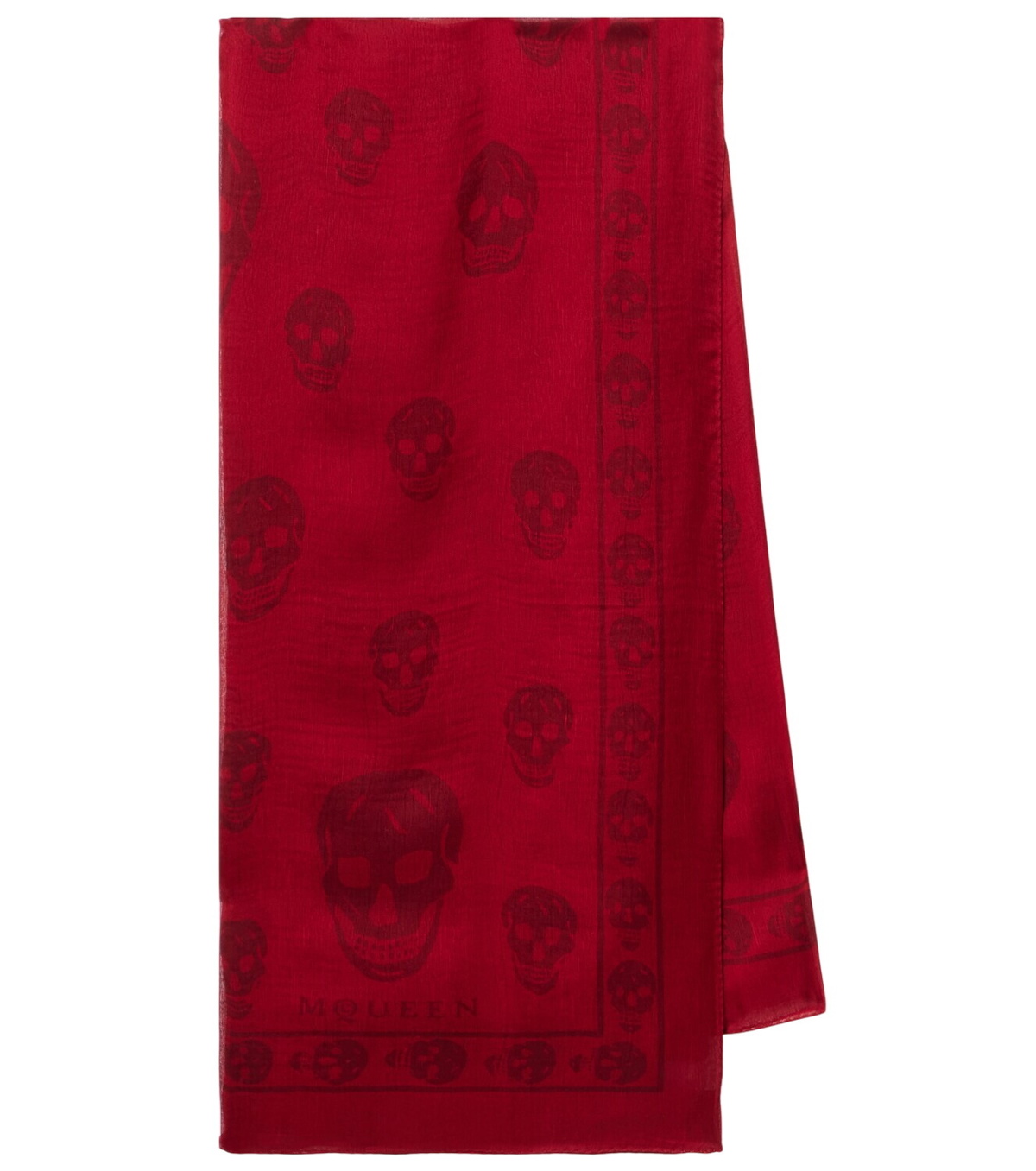 本人期 Alexander McQueen Red Skull Scarf Alexander McQueen | Accessories | Alexander Mcqueen Red