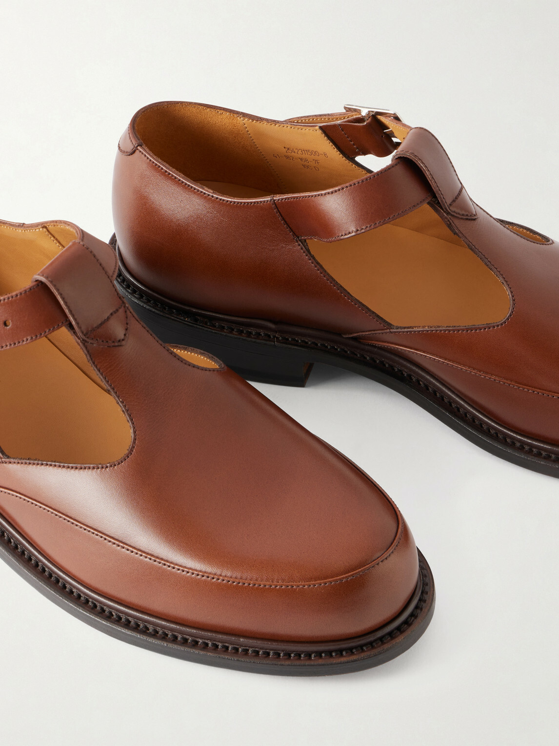 J.M. Weston - Salomé Leather Mary Jane Sandals - Brown