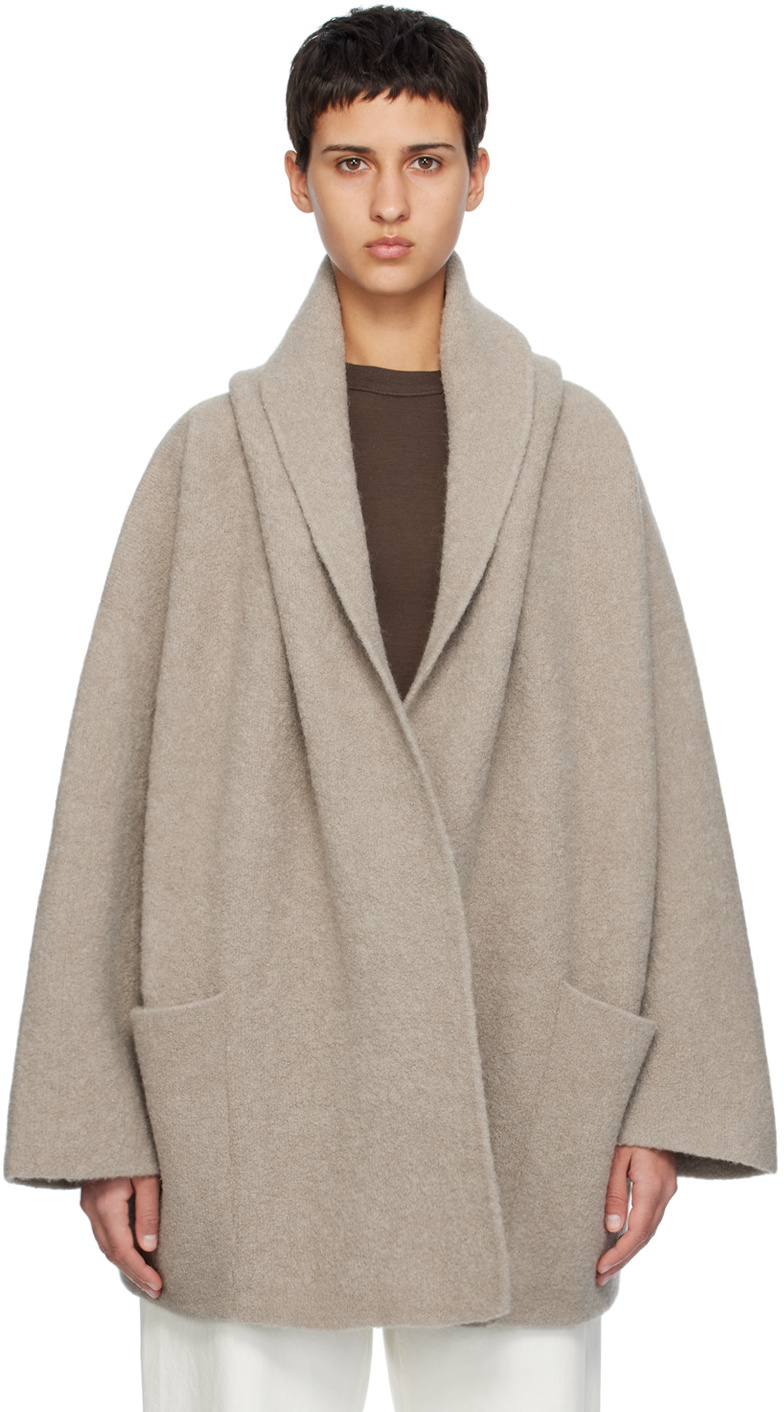 【LAUREN MANOOGIAN】 DOUBLE FACE COAT ベージュ Lauren Manoogian Double Face Coat, Moth – Glasswing