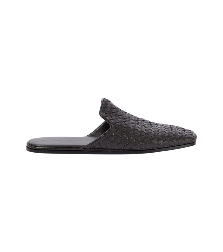 Photo: Bottega Veneta Palazzo Intrecciato leather mules