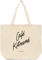 Maison Kitsuné Off-White 'Café Kitsuné' Tote