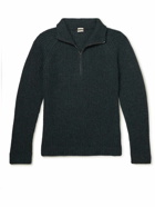Massimo Alba - Cashmere-Blend Half-Zip Sweater - Gray