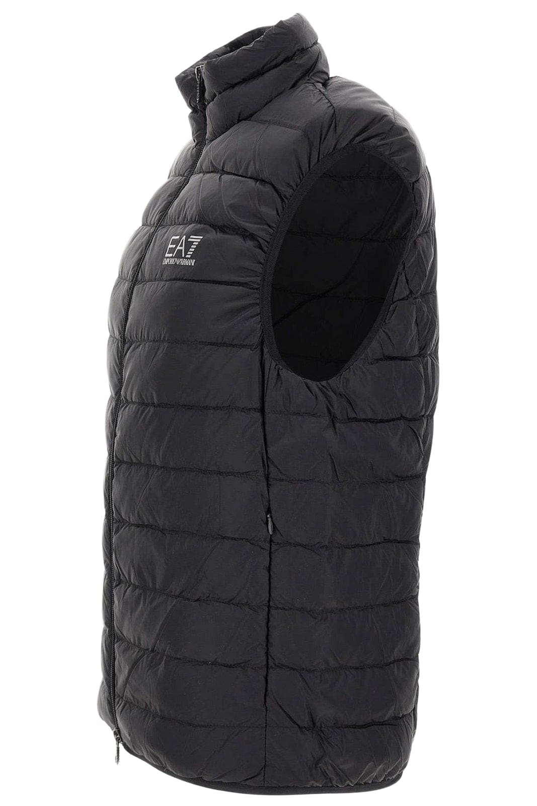 EA7 Logo Printed Quilted Padded Gilet