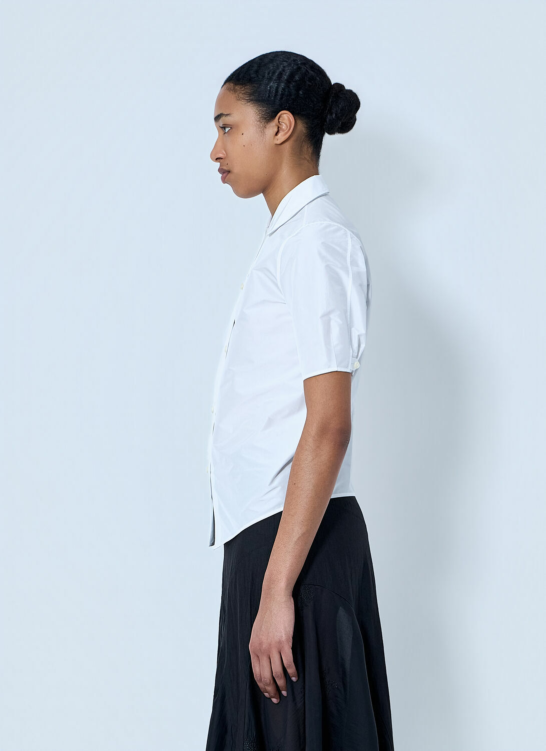Jil Sander Short Sleeve Cotton Poplin Shirt