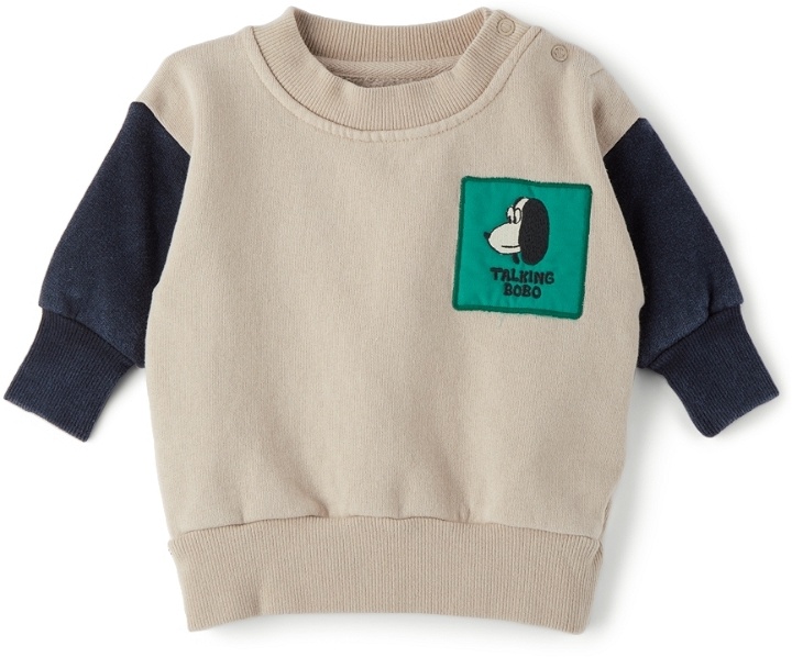 Photo: Bobo Choses Baby Grey & Navy Doggie Sweatshirt