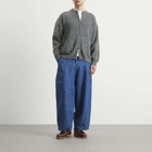 FrizmWORKS Men's Tweed Wool Deck Zip Cardigan in Charcoal