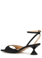 Alohas Skye 50 Satin Sandals Black