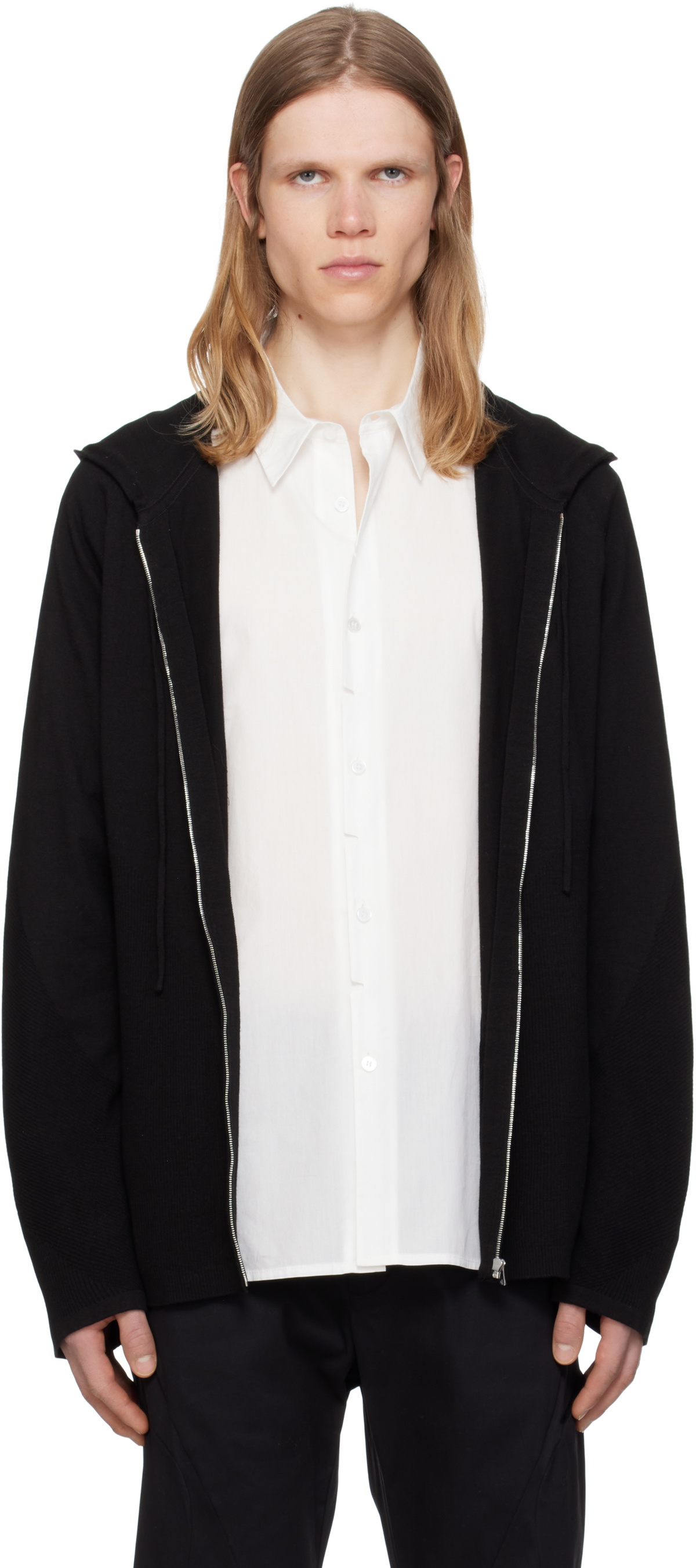 POST ARCHIVE FACTION (PAF) Black 6.0 Right Hoodie Post