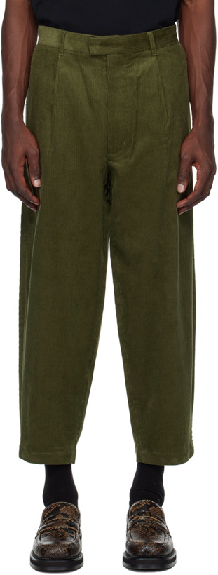 Photo: Fred Perry Khaki Cropped Trousers