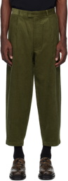 Fred Perry Khaki Cropped Trousers