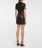 Palm Angels - Faux leather minidress