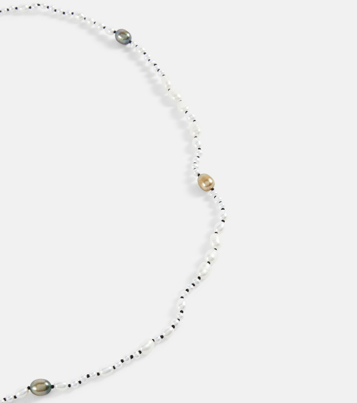 Sophie Buhai Mermaid necklace with freshwater pearls and 18kt gold-plated silver beads