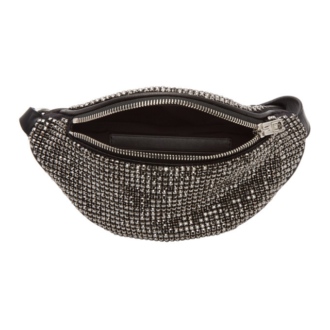 Black rhinestone 2024 fanny pack