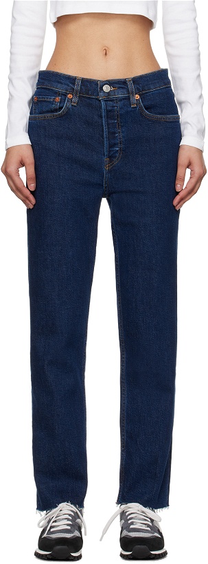 Photo: Re/Done Blue 70s Stove Pipe Jeans