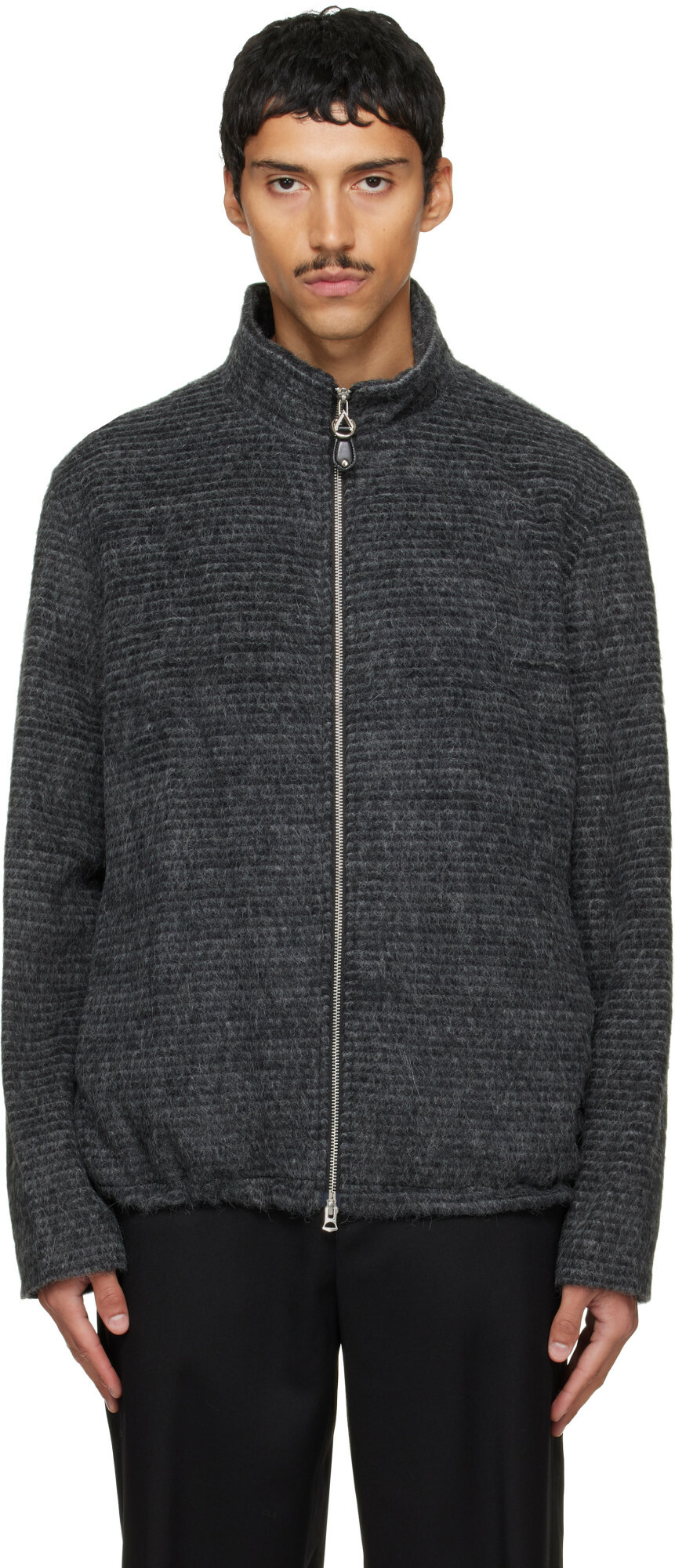 Solid Homme Gray Alpaca Jacket