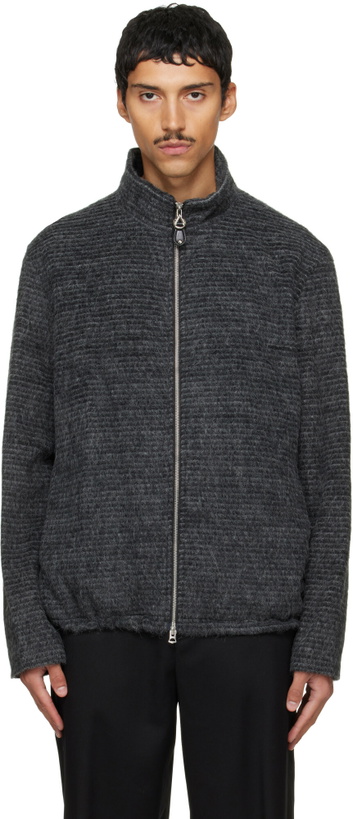 Photo: Solid Homme Gray Alpaca Jacket