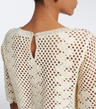 Posse Saskia cropped crochet cotton top