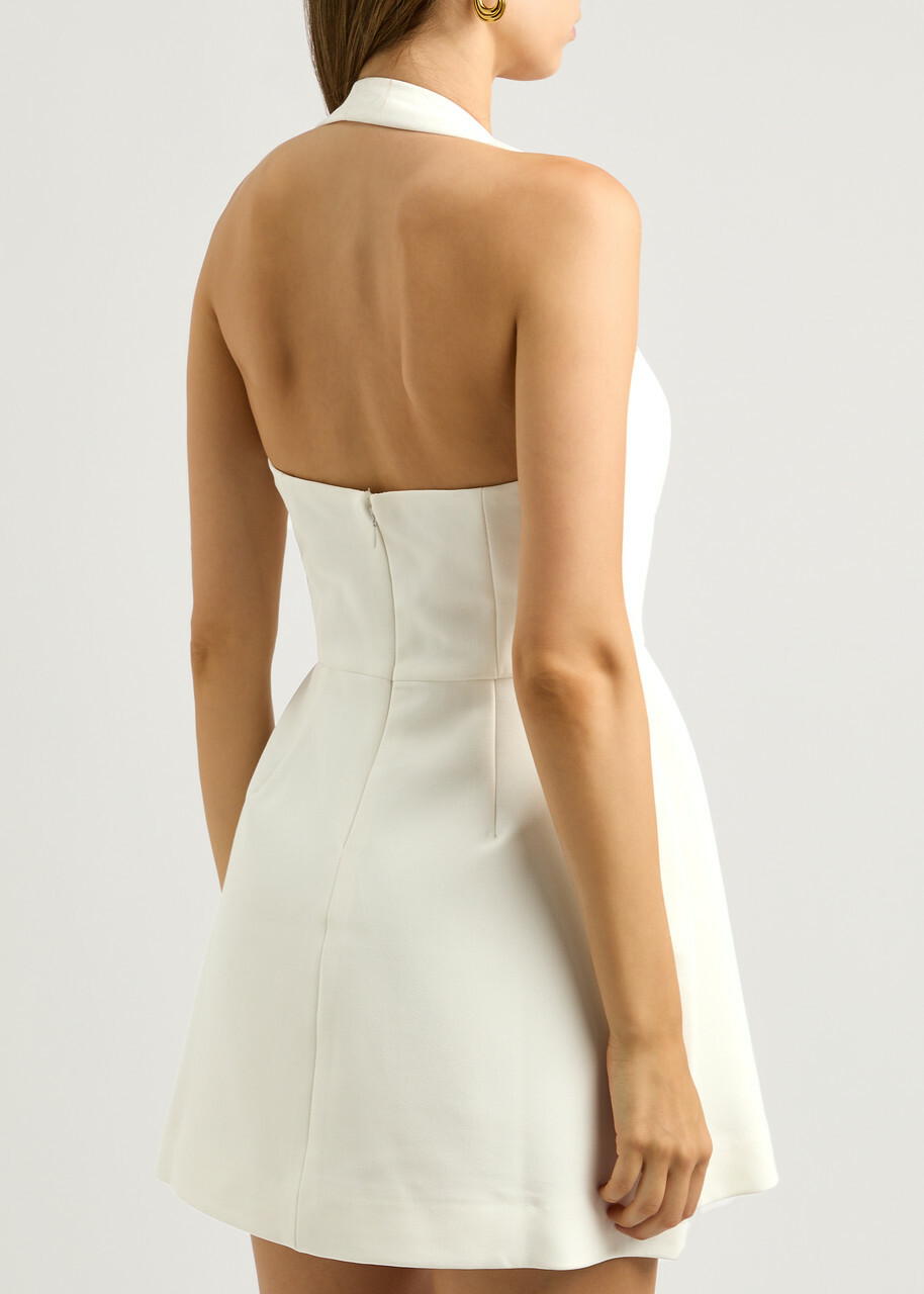 Odd Muse Halterneck Mini Dress White