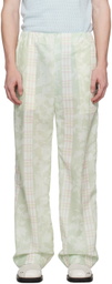 young n sang Green Floral Trousers