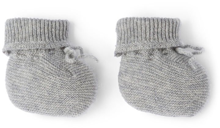 Photo: Bonpoint Baby Grey Cashmere Pre-Walkers