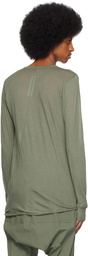 Rick Owens Green Basic Long Sleeve T-Shirt