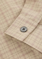 Frame Plaid Woven Shirt Beige