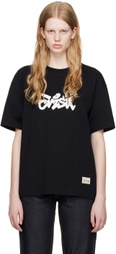 Evisu Black Graffiti Daruma Daicock T-Shirt