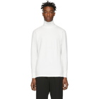 Blue Blue Japan White Slub Turtleneck