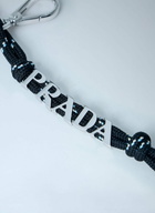 Prada Logo Embellished Keychain
