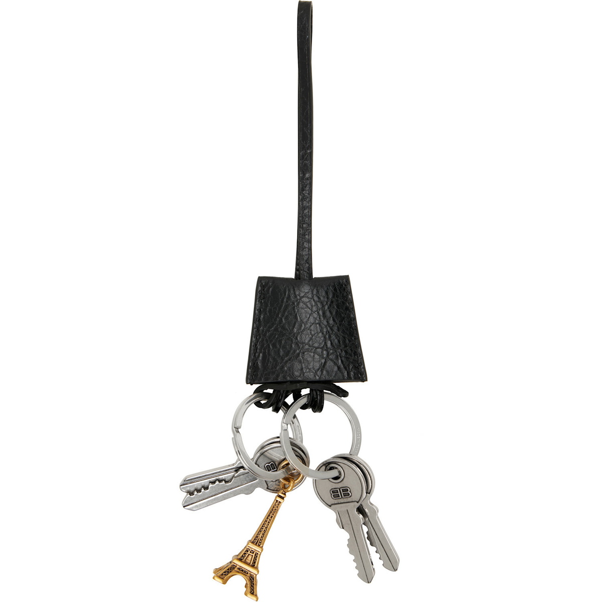 Balenciaga Black 'Le City Charm Eiffel' Keychain