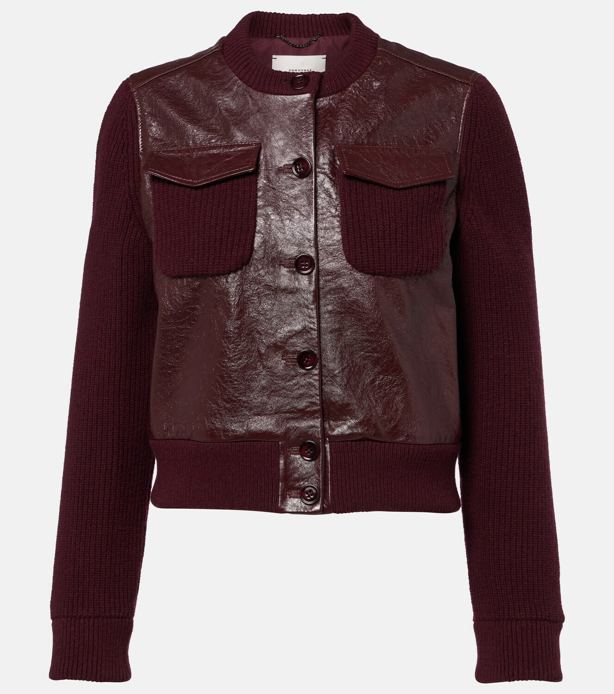Dorothee Schumacher It's A Match cropped leather jacket